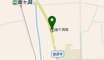 釜ヶ淵郵便局の地図画像
