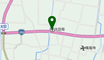 太田郵便局の地図画像