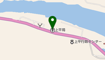 上平郵便局の地図画像
