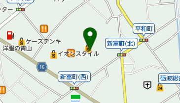 イオンモールとなみ郵便局の地図画像