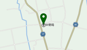 中野郵便局の地図画像