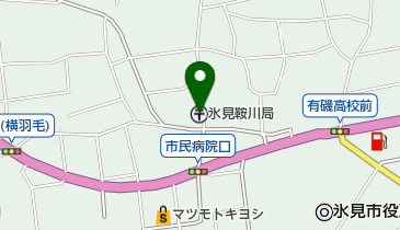氷見鞍川郵便局の地図画像