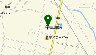 富山南郵便局の地図画像