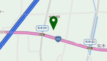矢木簡易郵便局の地図画像