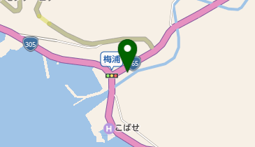 四箇浦郵便局の地図画像