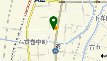 森田郵便局の地図画像