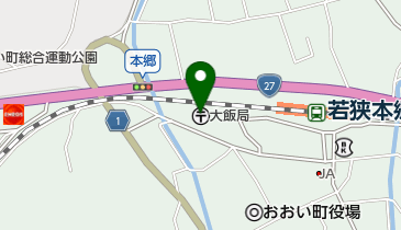 大飯郵便局の地図画像