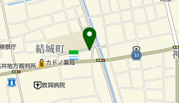 敦賀結城郵便局の地図画像