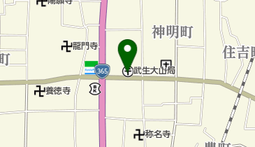 武生大山郵便局の地図画像