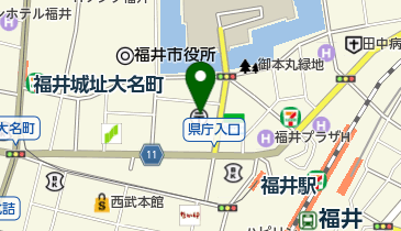 福井中央郵便局 ゆうちょ銀行 福井店の地図画像