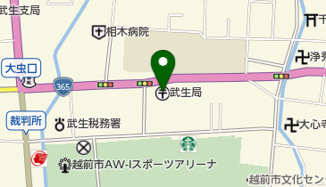武生郵便局の地図画像