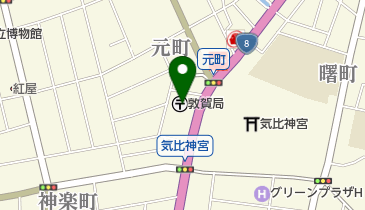 敦賀郵便局の地図画像