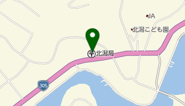 北潟郵便局の地図画像