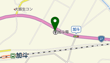 加斗郵便局の地図画像