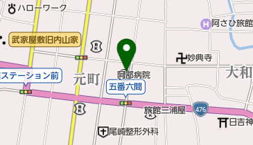 大野元町郵便局の地図画像