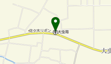 大虫郵便局の地図画像