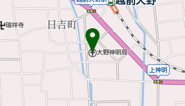 大野神明郵便局の地図画像