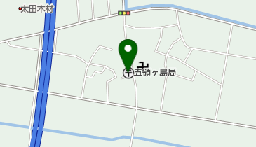 五領ケ島郵便局の地図画像