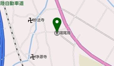 湯尾郵便局の地図画像