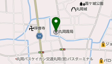 丸岡霞郵便局の地図画像