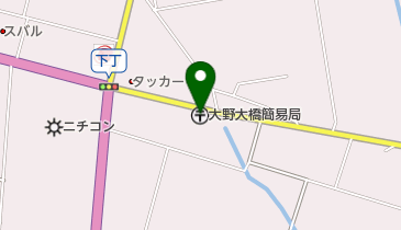 大野大橋簡易郵便局の地図画像