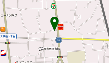 松原天美西郵便局の地図画像