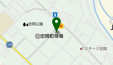 東忠岡郵便局の地図画像