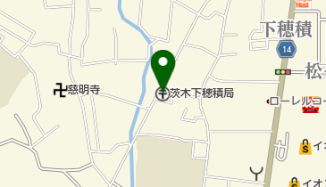 茨木下穂積郵便局の地図画像