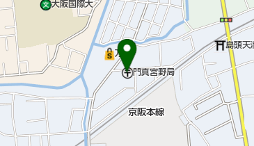 門真宮野郵便局の地図画像