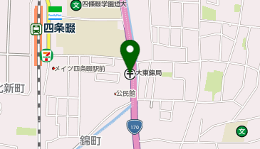 大東錦郵便局の地図画像