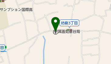 箕面如意谷郵便局の地図画像