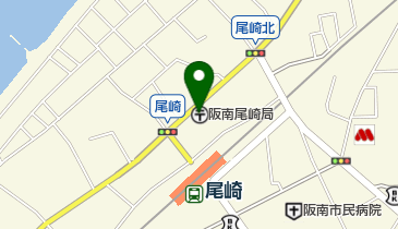 阪南尾崎郵便局の地図画像