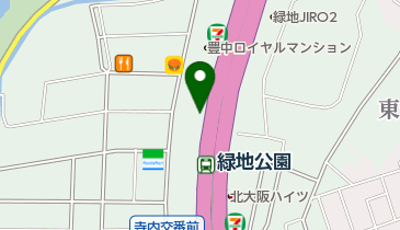 豊中寺内郵便局の地図画像