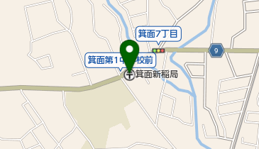 箕面新稲郵便局の地図画像