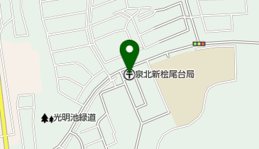 泉北新桧尾台郵便局の地図画像