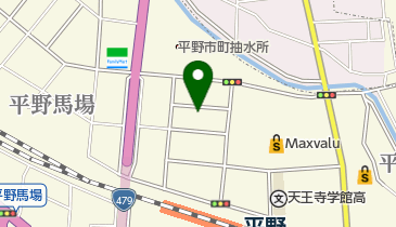 大阪平野北郵便局の地図画像