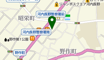 河内長野野作郵便局の地図画像