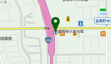 富田林小金台郵便局の地図画像