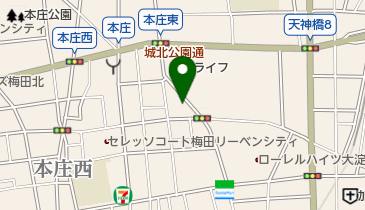 大阪本庄郵便局の地図画像