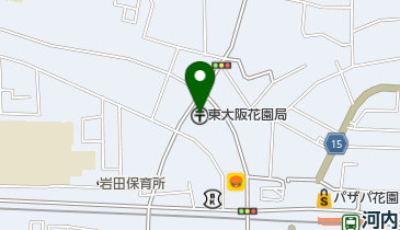 東大阪花園郵便局の地図画像