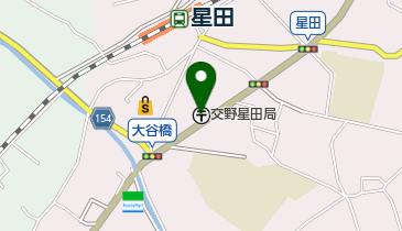 交野星田郵便局の地図画像