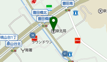 泉北郵便局の地図画像