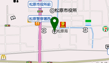 松原郵便局 ゆうちょ銀行 松原店の地図画像