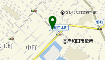 岸和田本町郵便局の地図画像