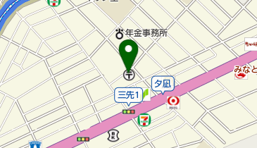 大阪夕凪橋郵便局の地図画像