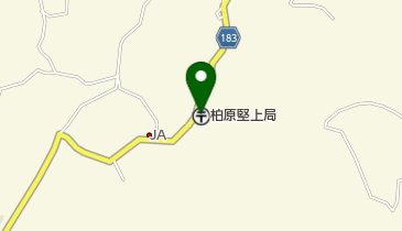 柏原堅上郵便局の地図画像