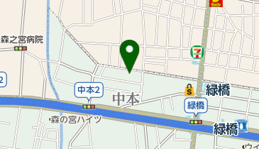 東成中浜郵便局の地図画像