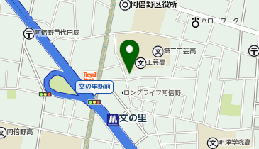 阿倍野文の里駅前郵便局の地図画像