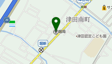 堀郵便局の地図画像