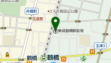 東成鶴橋駅前郵便局の地図画像